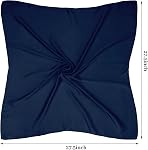 Satin Scarf Square Scarf Neck Hair Scarfs Handkerchief Bandanas for Women Men Costume Outfit Accessory 27.5 inch