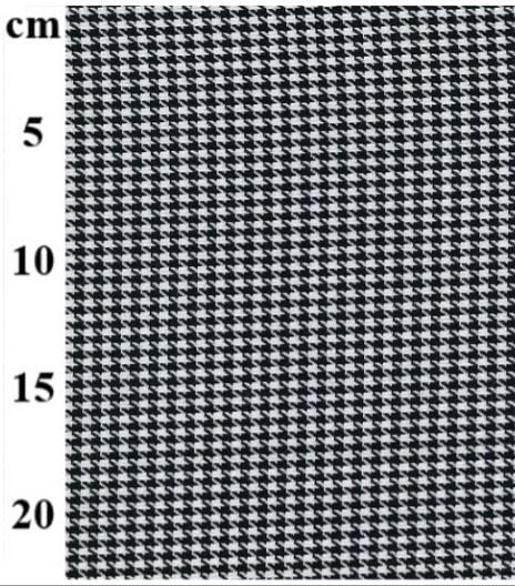 Houndstooth Dog Tooth Polyviscose Checks 65% Polyester 35% Viscose 145cm Wide Cotton Drill Checks Winter Suiting Fabric for Sewing, Crafting, Dressmaking, Patchwork Black and White by The metre