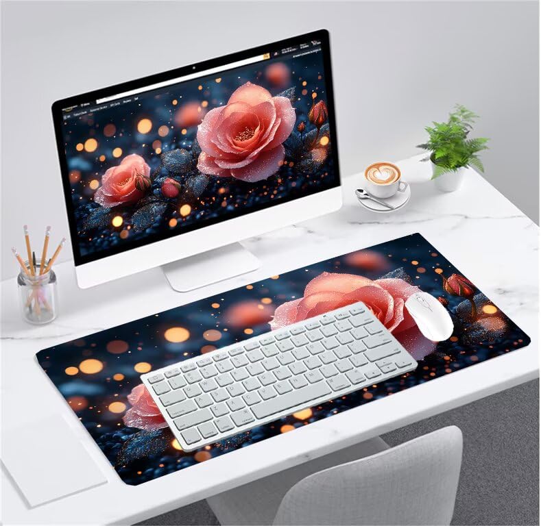 Tapis de souris gamer imperméable et lavable grand format pour PC et ordinateur - 2