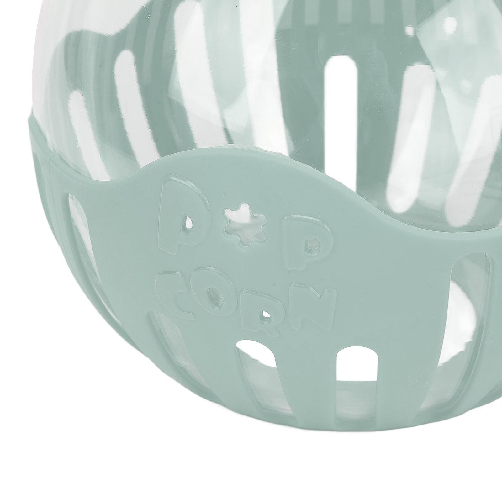 Ausla Tarro de Vidrio para Palomitas de Maíz para Microondas, Palomitas de Maíz de Borosilicato con Tapa Medidora, Máquina para Hacer de Casera Rápida de 2,13 L y 3 Minutos para Refrigerios (GREEN)