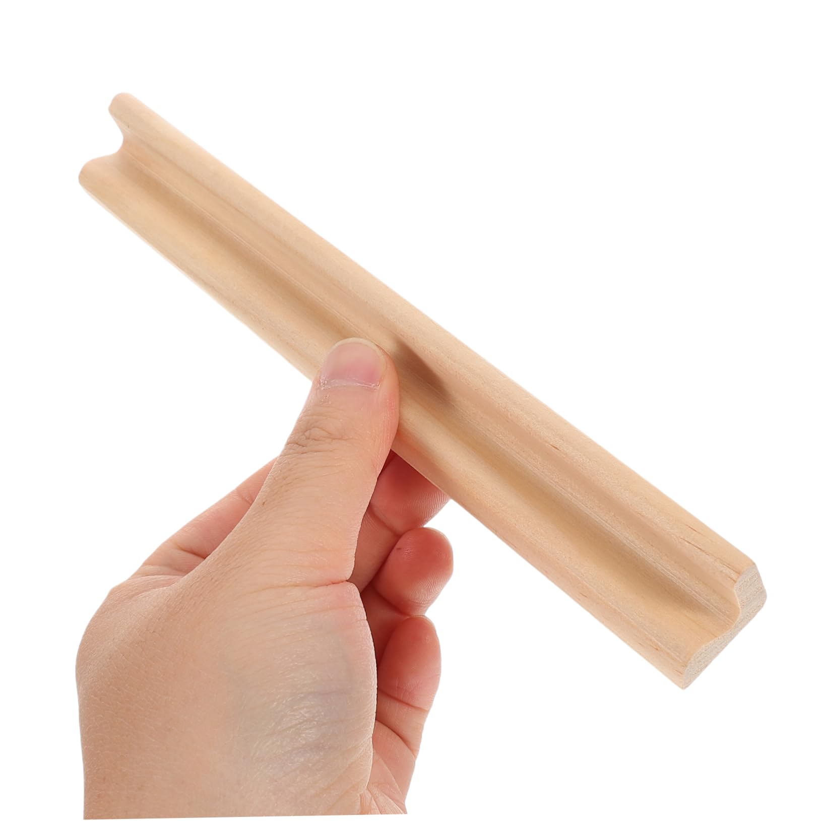 LNQ LUNIQI Supporto Domino in legno, 10 pezzi, supporto da gioco, vassoio da 19 cm, accessori da gioco per il treno messicano Mahjong piastrelle, colore legno chiaro