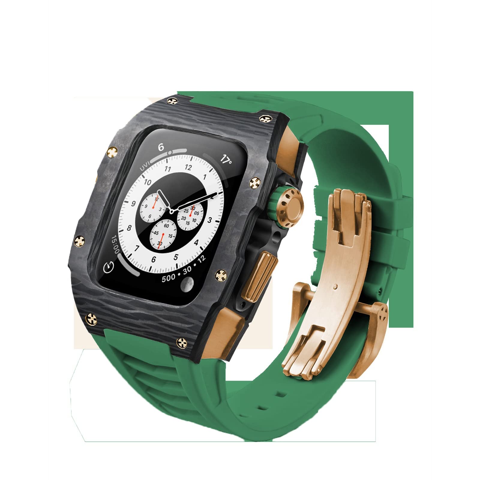 AppleWatch 44mm/45mm チタニウム合金 カーボンファイバー AppleWatch 44mm/45mm チタニウム合金 カーボンファイバー
