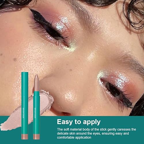 Miniatura 2 de Ofanyia Sombra de ojos en barra crema, barra iluminadora de ojos, iluminador de ojos cremoso brillante, delineador de ojos mezclable de larga