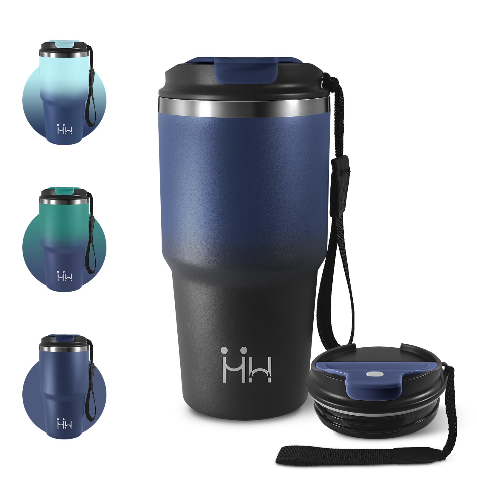 Coffee Thermos 20oz, Coffee Cup to Go, Vacuum Airtight Insulated Cup with Lid, BPA Free, Stainless Steel Car Thermos with Double Wall Insulated, Perfect for Kids, Office, Running