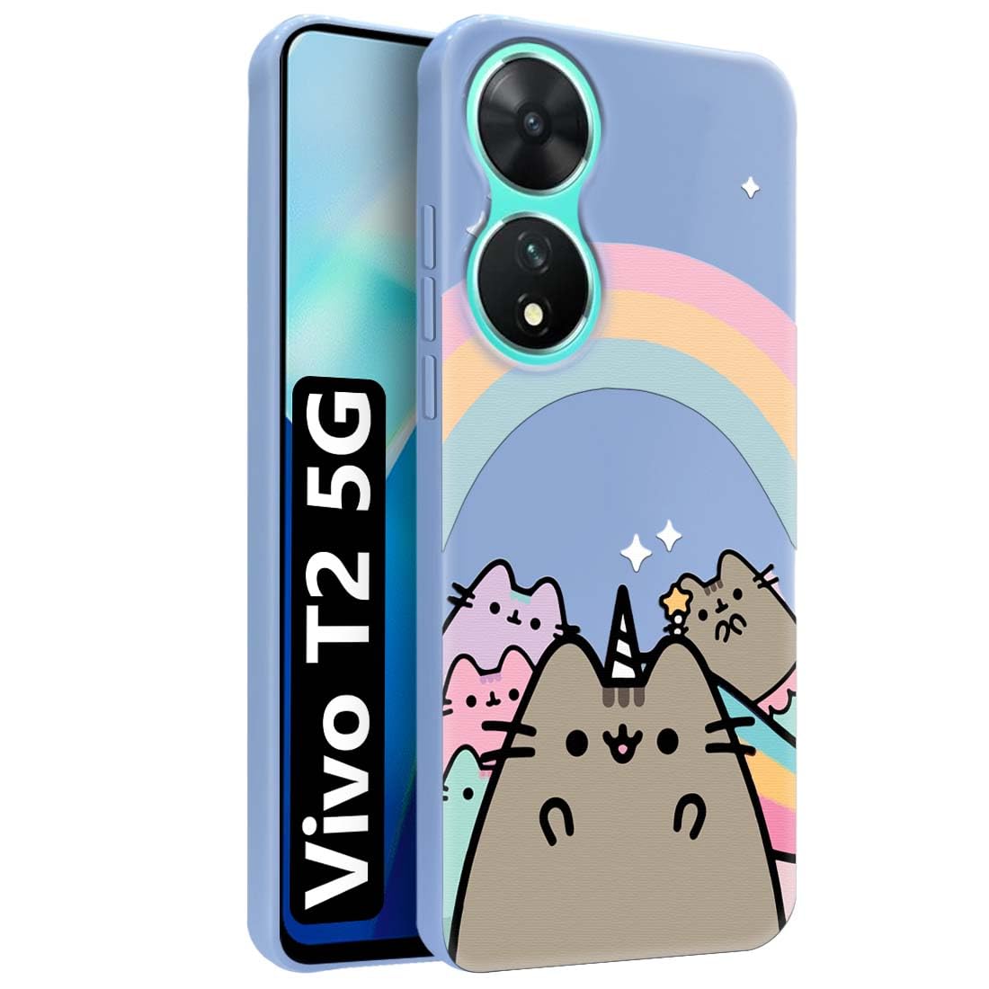 Fashionury Vivo T2 5G Back Cover | Glossy Soft Silicon Flexible | Camera Bump Protection | All Side Shock Proof Silicon Designer Back Case Cover for Vivo T2 5G -MB017 (B0CY6Q99TC) Amazon Price History, Amazon Price Tracker