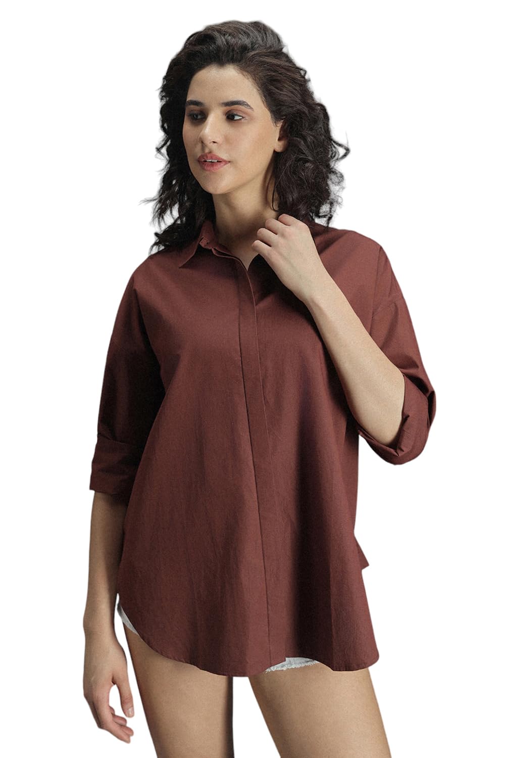 high star Women's Cotton Oversized Fit Shirt-picture-24