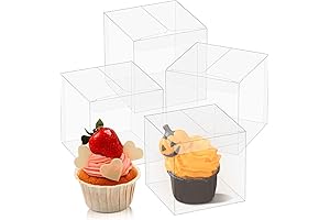 Cajas de Plastico Transparentes, 50 Piezas de Oomcu Cajas de Regalo