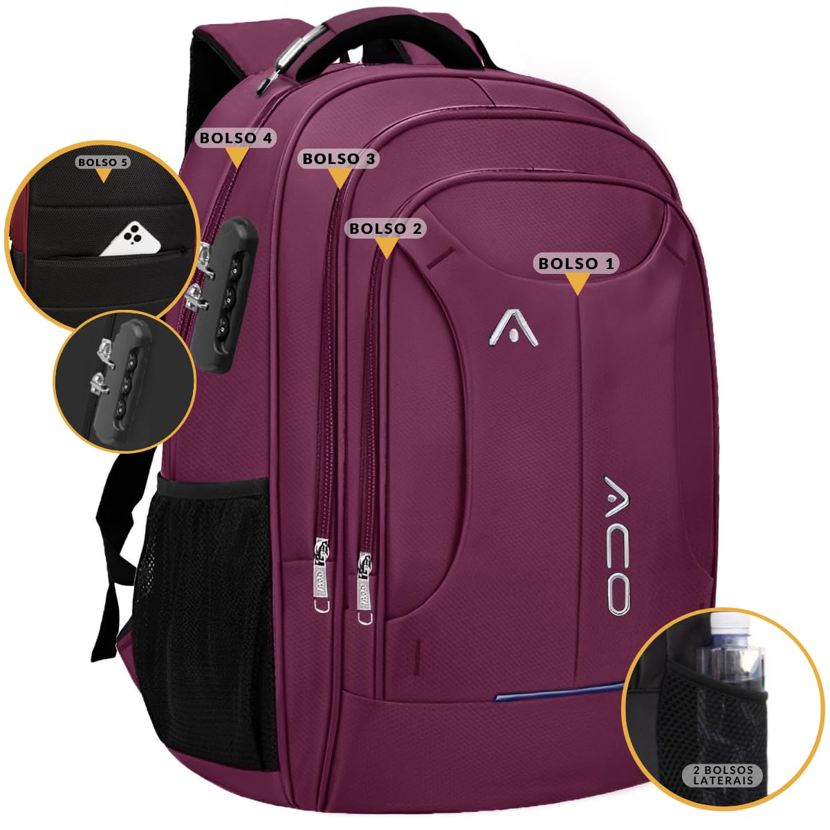 Mochila Bolsa Masculina Feminina Notebook Anti Furto Reforçada Semi Impermeável Escolar Faculdade Trabalho Viagem Resiste com Cadeado (Lilas) em promoção! Veja a oferta e mais achadinhos de Mochilas & Pastas Masculinas 4 Hoje é o melhor dia para comprar Mochila Bolsa Masculina Feminina Notebook Anti Furto Reforçada Semi Impermeável Escolar Faculdade Trabalho Viagem Resiste com Cadeado (Lilas) com aquele preço maroto! Promoção! Aproveite a oferta! 4