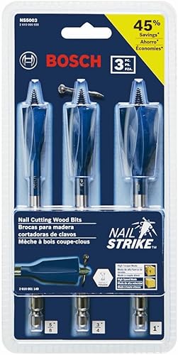 Miniatura 2 de Bosch NS5003 Juego de brocas para mandrinar madera (3 piezas)