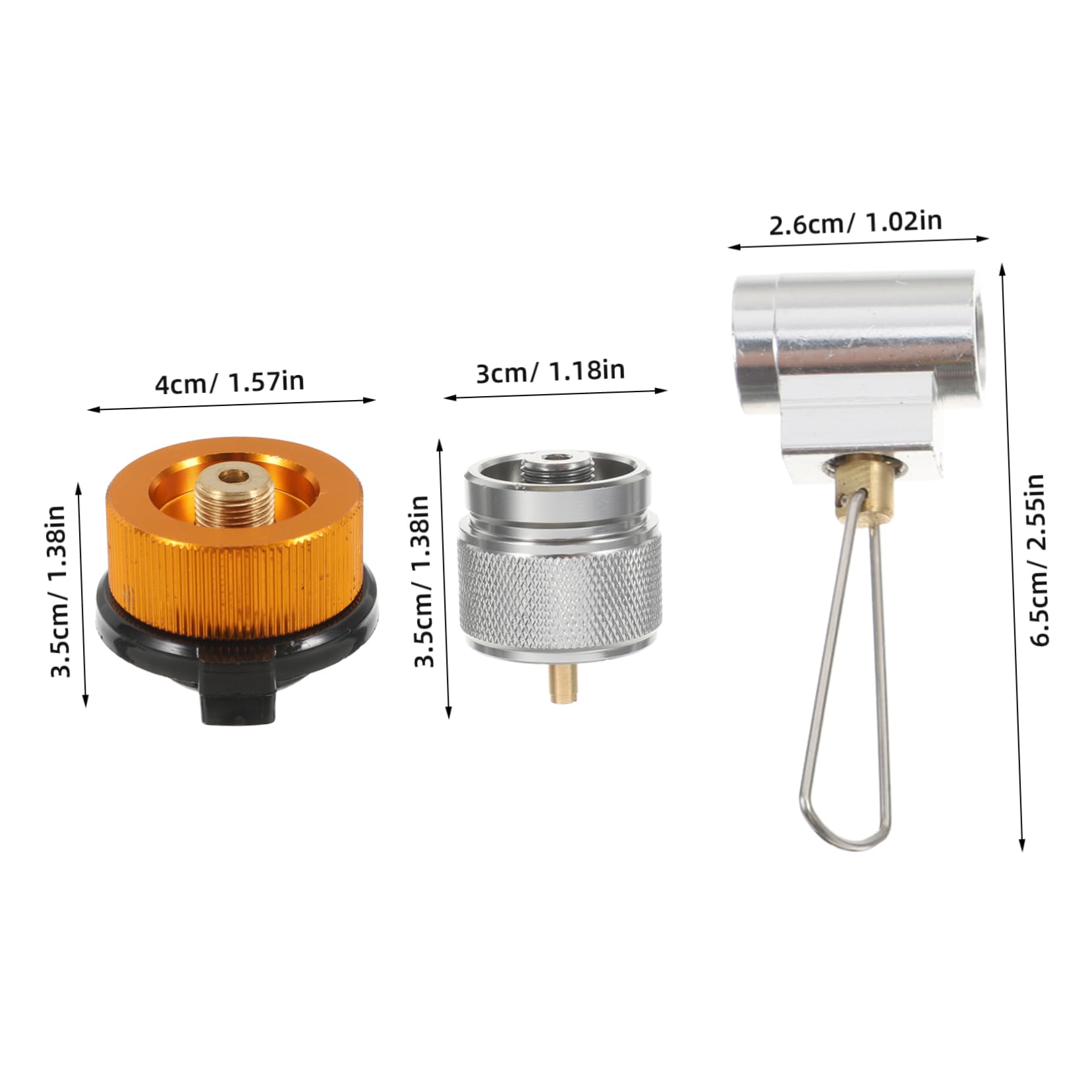 FUNOMOCYA Multi-use Gas Tank Connectors Stove Gas Adapter Set Refill Valve for Outdoor Cooking
