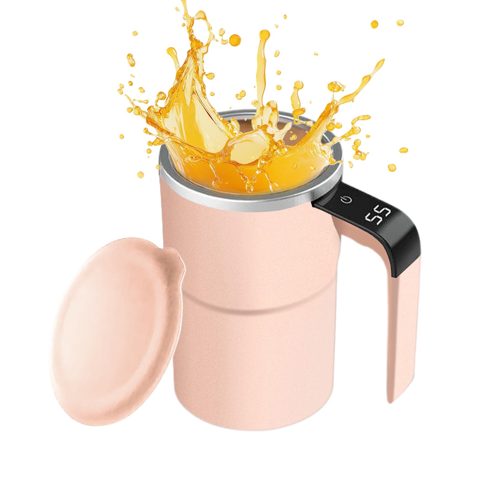 Taza de Autoagitación Taza de Café Portátil con Display Automático de