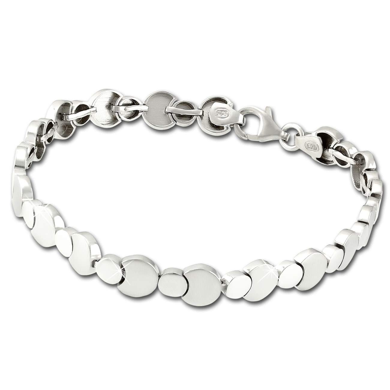 SilberDream SDA474J - Bracciale da donna in argento Sterling 925, 19 cm