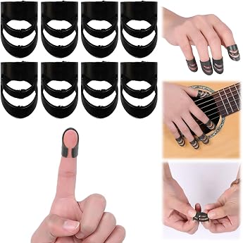 Alaska Picks S M L XL String Instrument Finger Picks ALaska Spades for Acoustic Electric Guitar Bass Pack of 8
