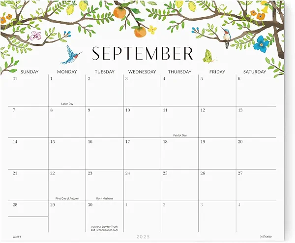 Jotsome Magnetic Calendar for Refrigerator 2025-2026, Monthly Fridge Calendar From Now to December 2026 13x11 inch, Easy Organizing (Floral)