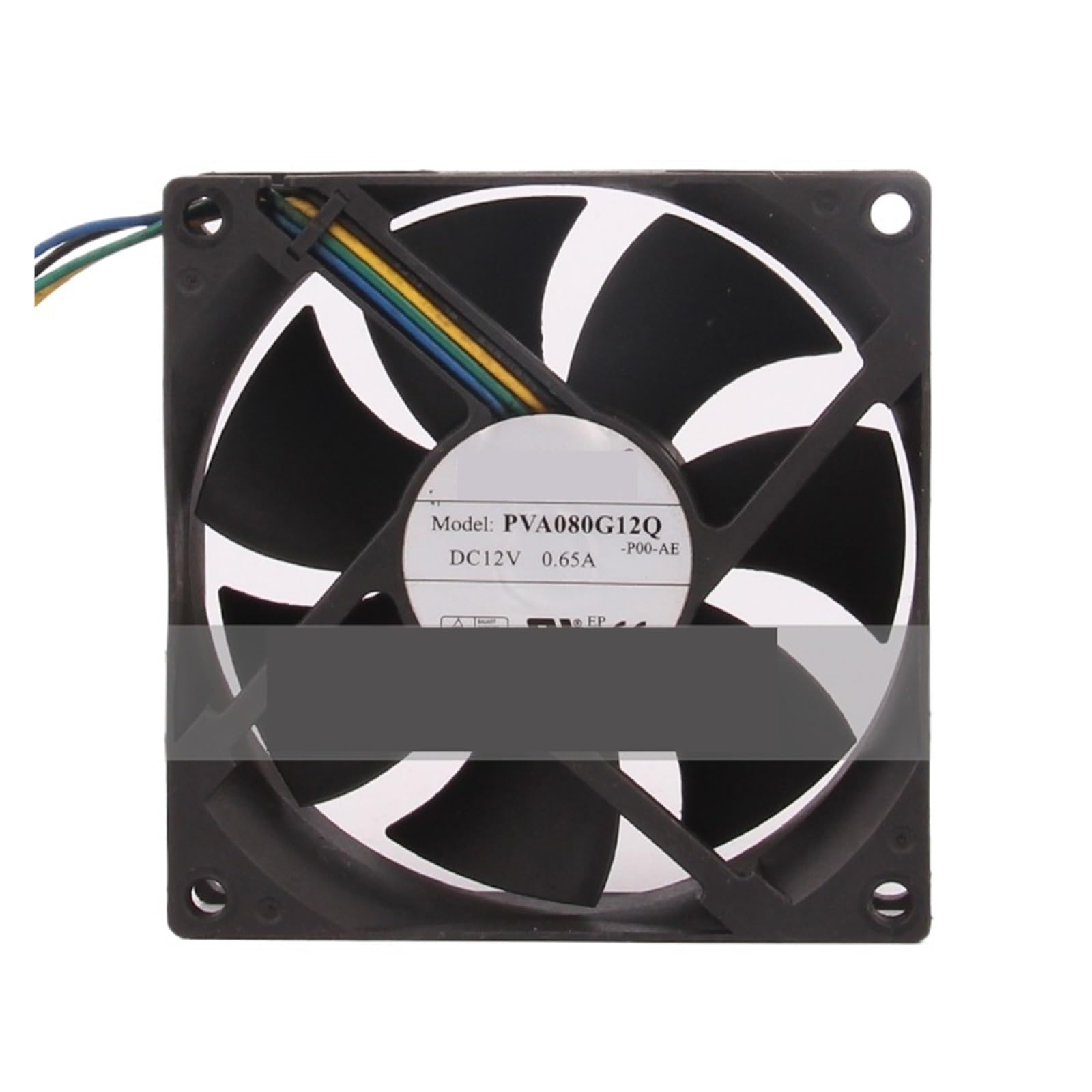 IVEKYKIBC Cooling Fan PVA080G12Q DC12V 0.65A 8CM 8025 4-PIN 80x80x25MM