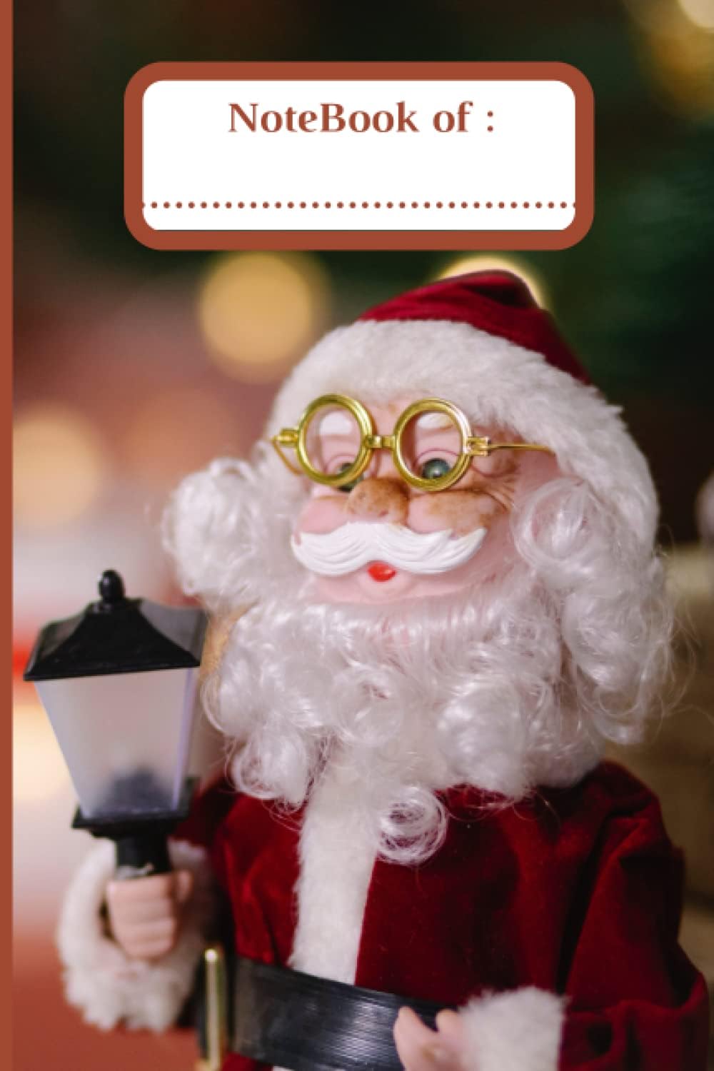 NoteBook: 100 page lined notebook Santa Claus