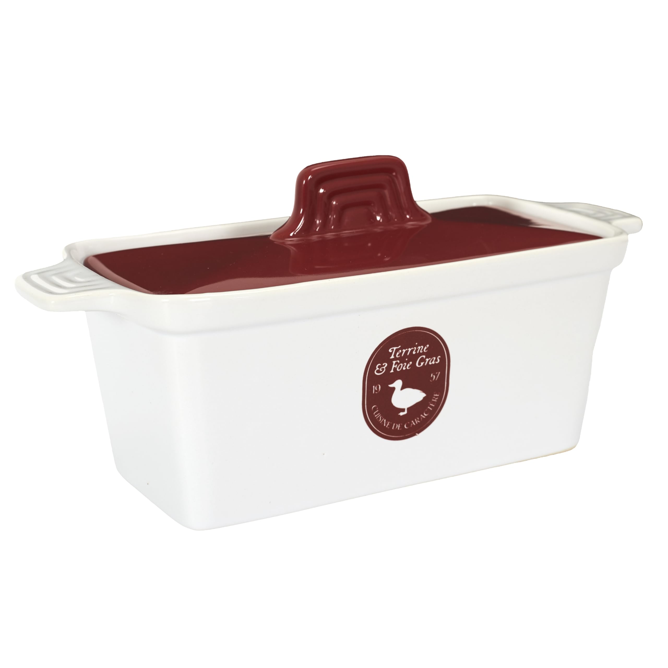 Saveur et Degustation KC2301 - Vaschetta per foie gras in ceramica con pressa, 25,5 x 11 x 27 cm, colori assortiti