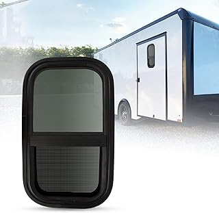 RANSOTO Premium RV Window Vertical Slide | 14" W X 22" H | Thicknesses 2" Compatible with Teardrop Trailers, RVs, Camper, Horse Trailers and Cargo Trailers