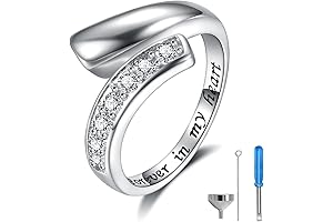 Sterling Silver Urn Ring for Women: Honor Loved Ones with Elegant Remembrance