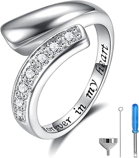 Sterling Silver Urn Ring for Ashes