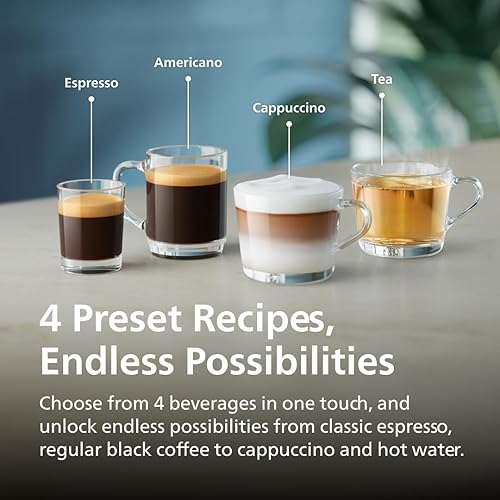 Miniatura 3 de Philips Máquina de café espresso totalmente automática serie 2300 con sistema de leche LatteGo y molinillo integrado, 4 preajustes de café y agua