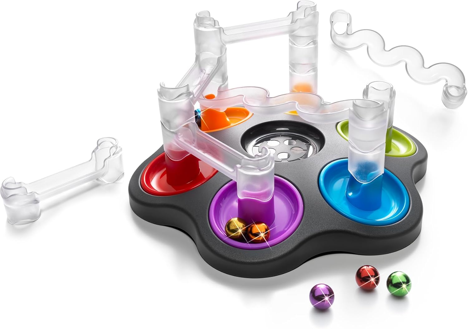 SmartGames Drop Zone – Gravity-Powered Logic Puzzle with 80 Challenges for Ages 8+