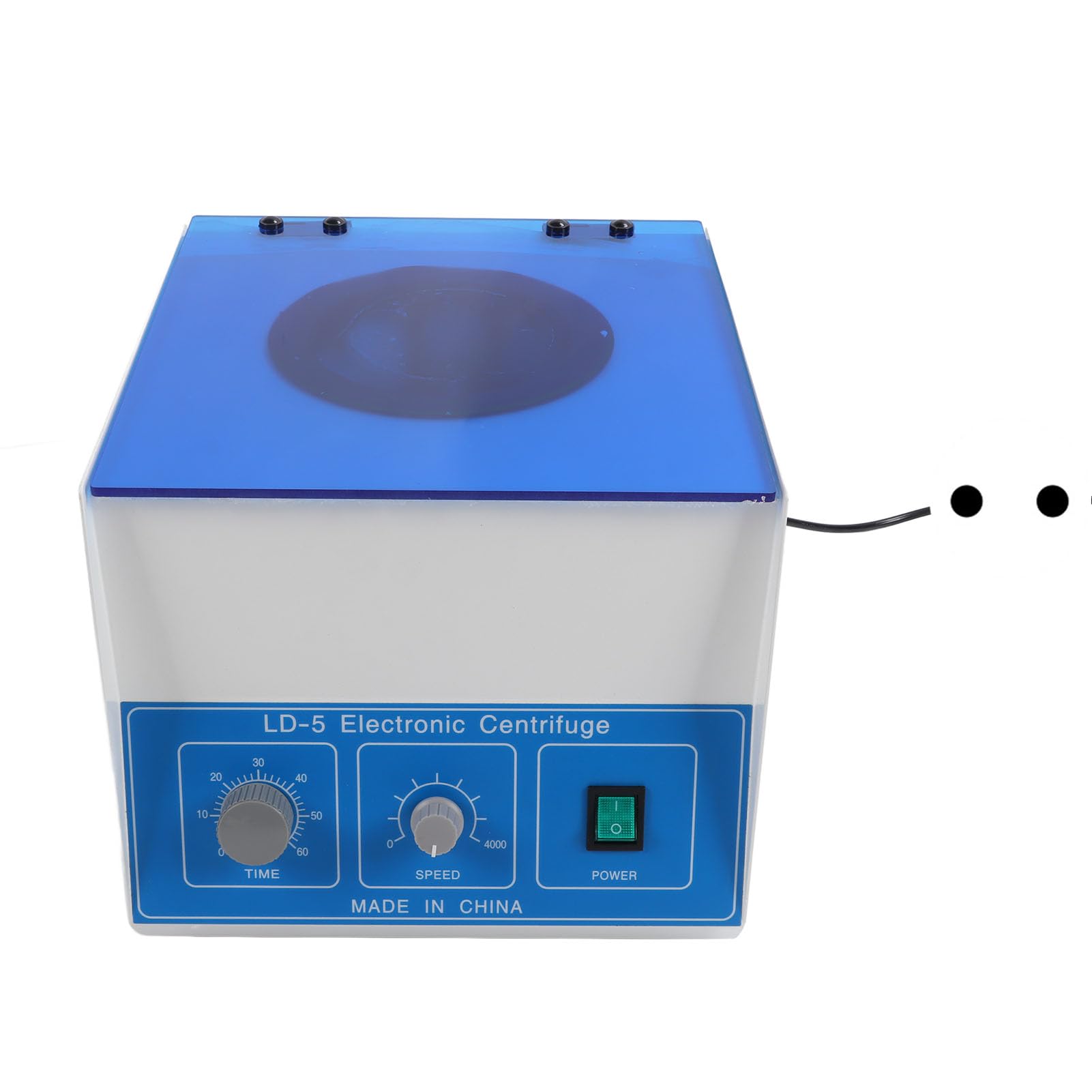 Elektrische Zentrifuge, 50 Ml X 8 Kapazität, 4000 U/min Elektrische Tischzentrifuge, Transparente Staubschutzhülle, 2770 X G Timing-Geschwindigkeitsregelung für (EU-Stecker 220 V)
