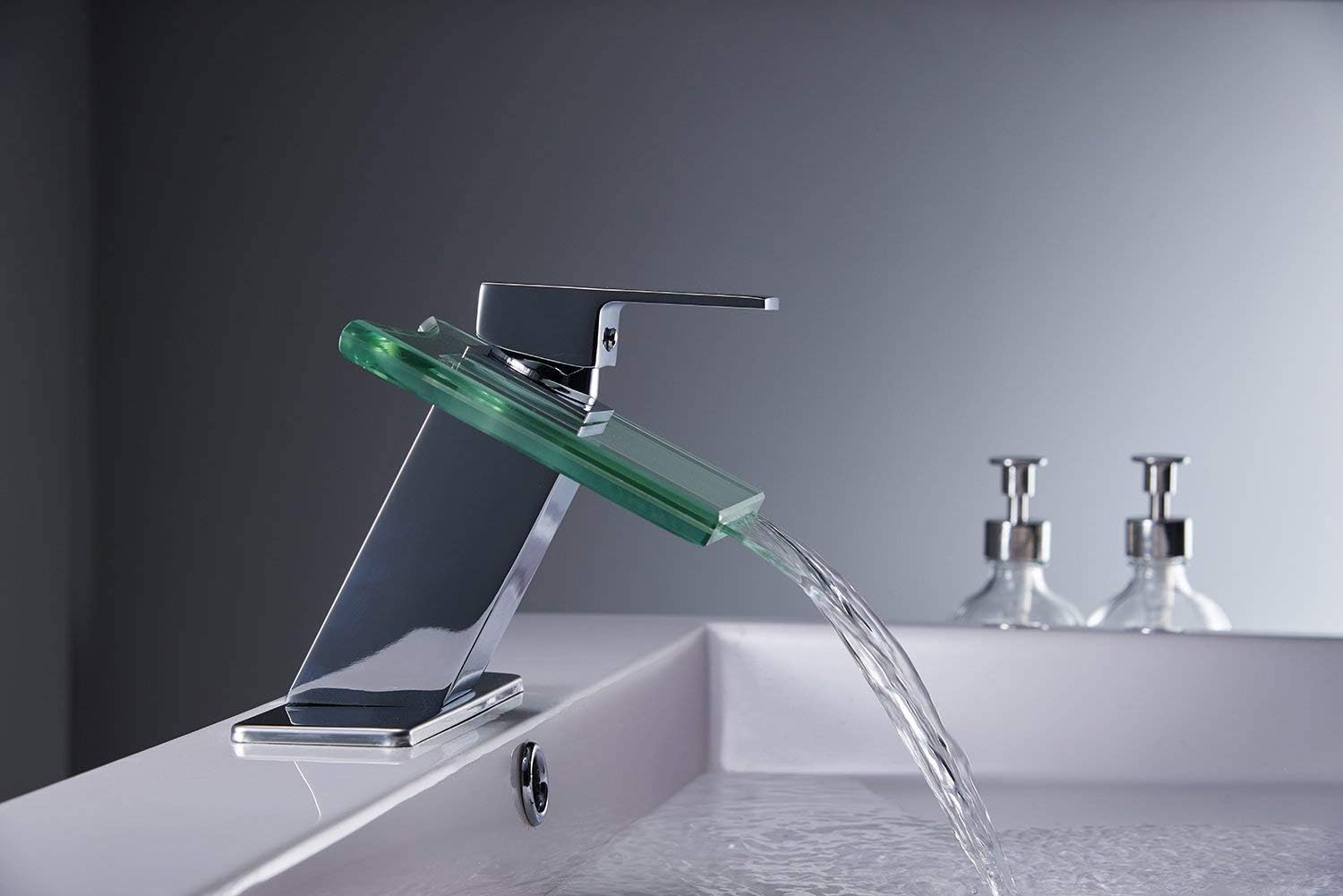 Blасk Frіdау 🔥 Homevacious Waterfall Bathroom Sink Faucet Single Handle Glass Bathtub Lavatory Chrome Modern Vanity Basin Faucets One Hole Spout Mixer Tap Commercial Unique Designer