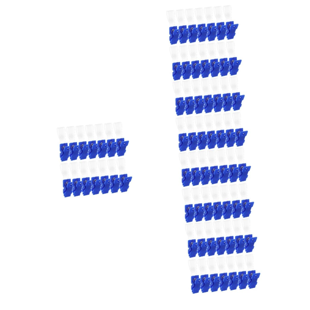 DOITOOL 5 Set Clip Per Badge Con Cinturini Trasparenti Portabadge Leggeri E Pratici Per Tesserini E Carte Identificative Facili Trasportare E Utilizzare E Conferenze 100 Pezzi * 5