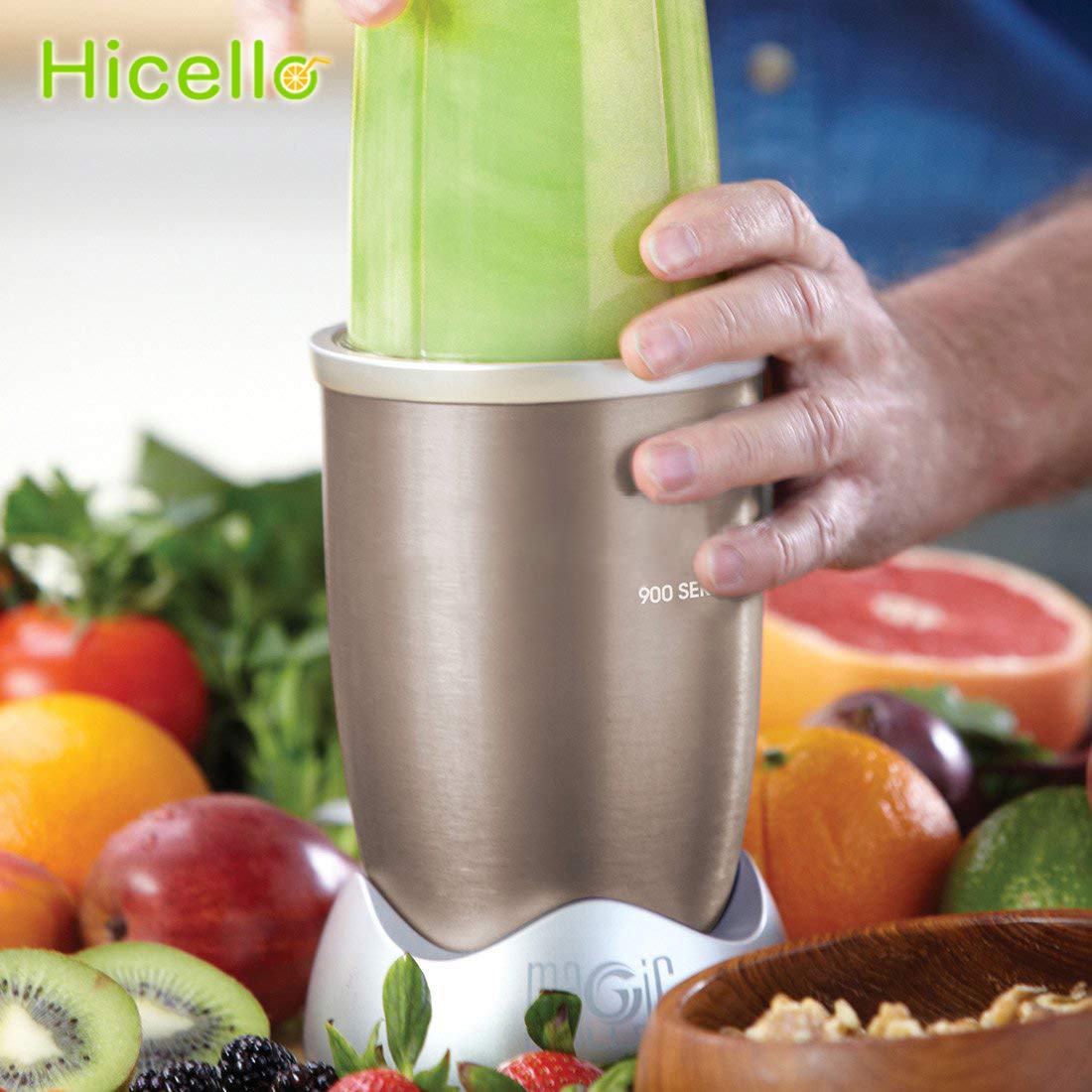 Set di 2 Tazze da 18 Once con Coperchio di Ricambio per frullatore Nutribullet 600 W/900 W