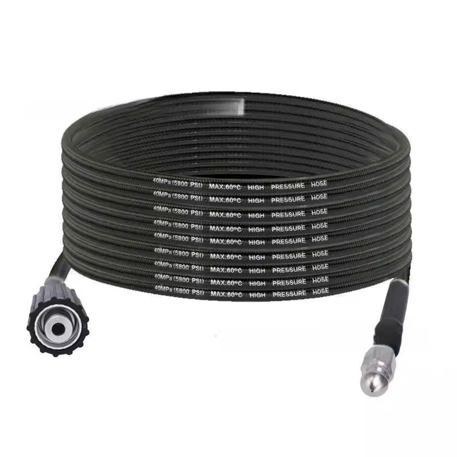 Apglsxy M22 Stress Drain Cleansing Set With 15M Pvc Hose And 6+1 Nozzles For Efficient Pipe Unclogging Multiple Corner Drain Unclogging Tool