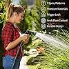 AUTOMAN-Garden-Hose-Nozzle, Metal Water Spray Nozzle with Heavy Duty 7 Adjustable Watering Patterns,Slip Resistant for Watering Plants,Lawn& Garden,Washing Cars,Cleaning,Showering Pets & Outdoor Fun. #5