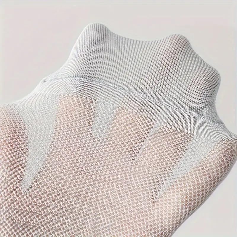 Image of Sockscarving Feel The Comfort 6 Pair Pure Cotton Premium No Show Ankle Socks, Pack of 6, Mesh Breathable Cotton, Assorted Pastel For Women Stretchable Free Size Anti Odur Sweat Free