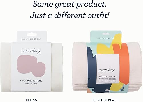 Miniatura 2 de Esembly Pañal de tela que se mantiene seco, absorbe la humedad, mantiene al bebé seco, evita manchas, protege el pañal, más fácil de limpiar,