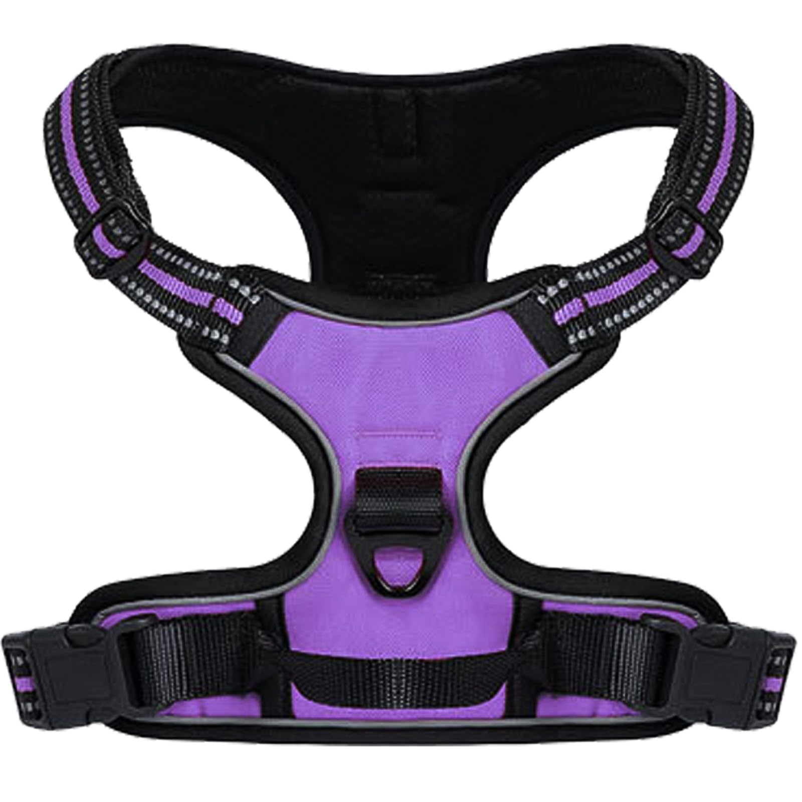 DKDDSSS Harnais Chien No Pull, Harnais Anti Traction pour Chien, Moyen, Violet M