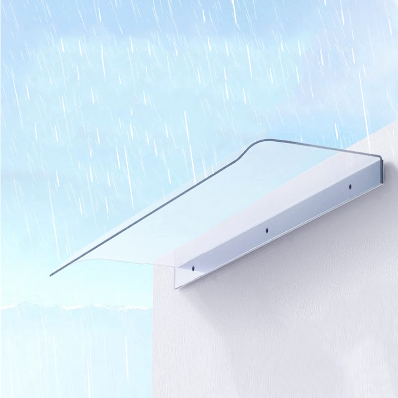 Abri solaire transparent et discret avec protection contre les UV