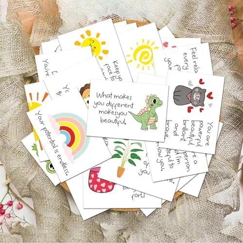 RAORAOYUE 60 Pcs Motivational Encouragement Greeting Cards, 2.52 * 3.5 Inch