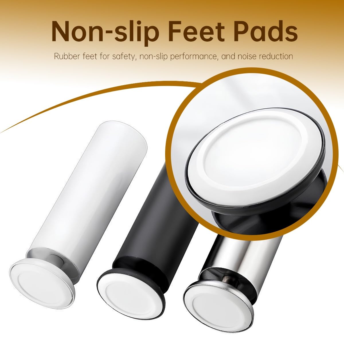 4 Gambe Regolabili per Letto, Piedini per Mobili in Metallo 8–30cm per Struttura Letto/Divano/Armadio/Tavolo/Toeletta, Supporto Pesante Sottopiano(Bianco,30cm/12in)