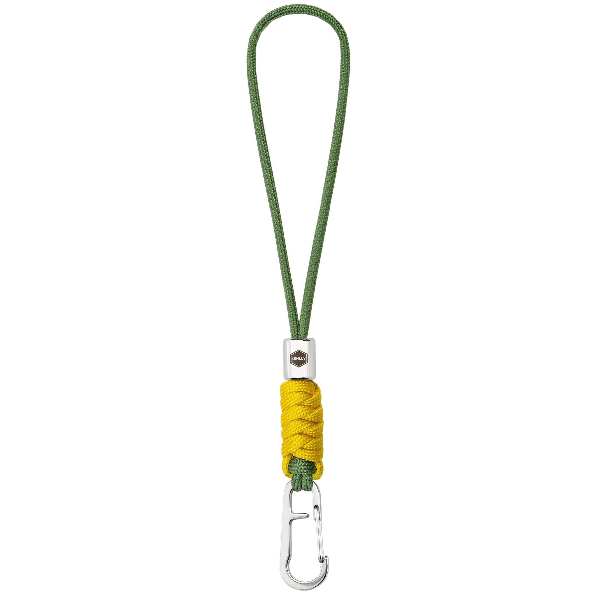 SENLLY Wristlet Keychain Lanyard for Keys, Cell Phone, Wallet, Paracord Braided Design with Stainless Steel Hardware