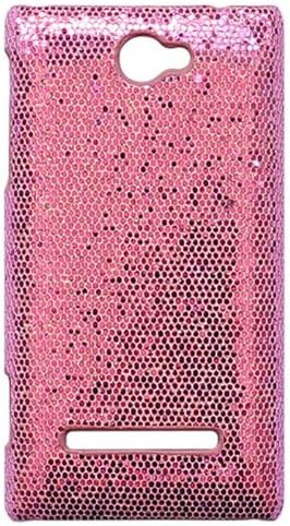 Casea Packing Pink Deluxe Bling Hard Case Cover Skin for HTC Windows Phone 8S