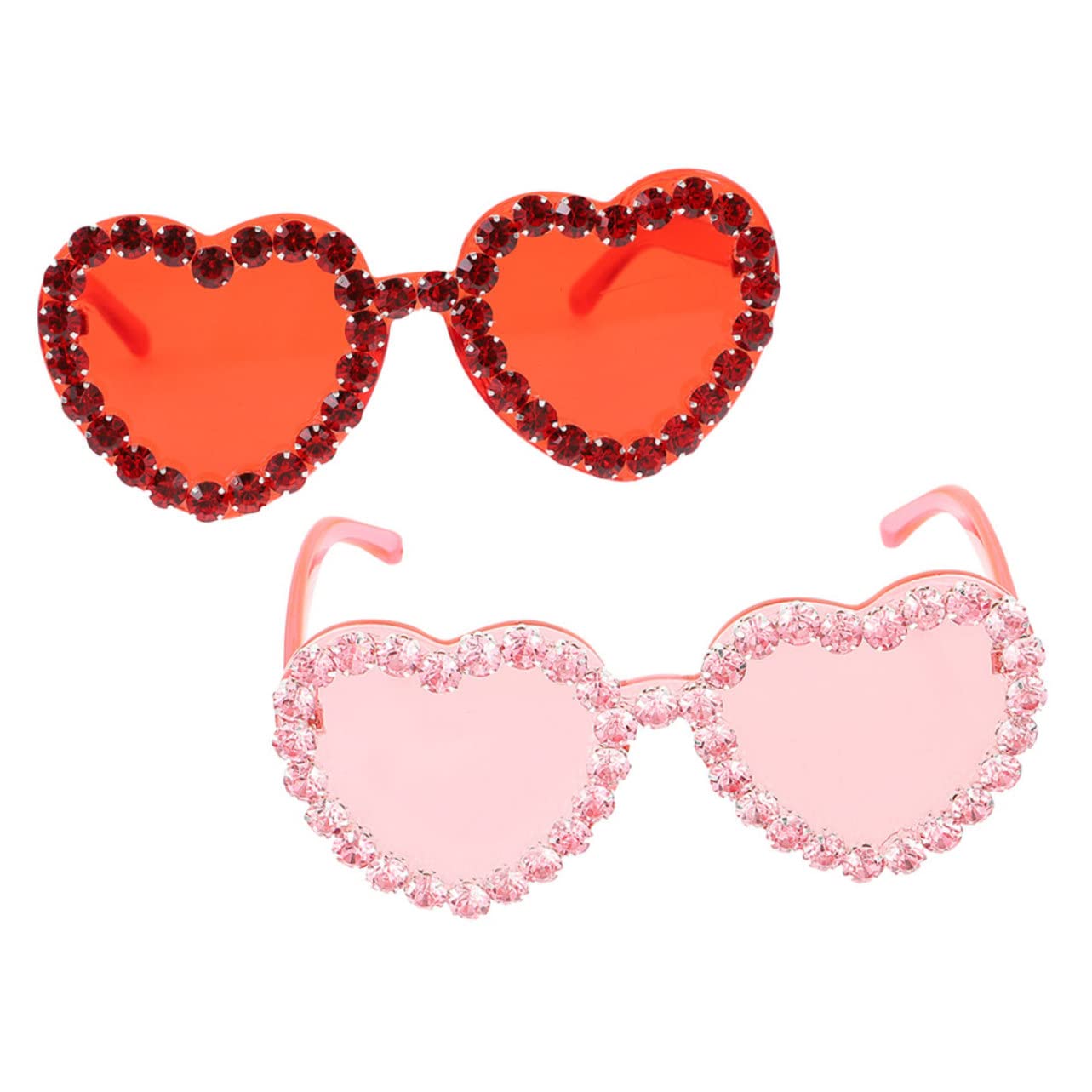 Didiseaon 2pezzi Occhiali Sole Montatura Occhiali Rosa Per Accessori Per Travestimenti e Feste