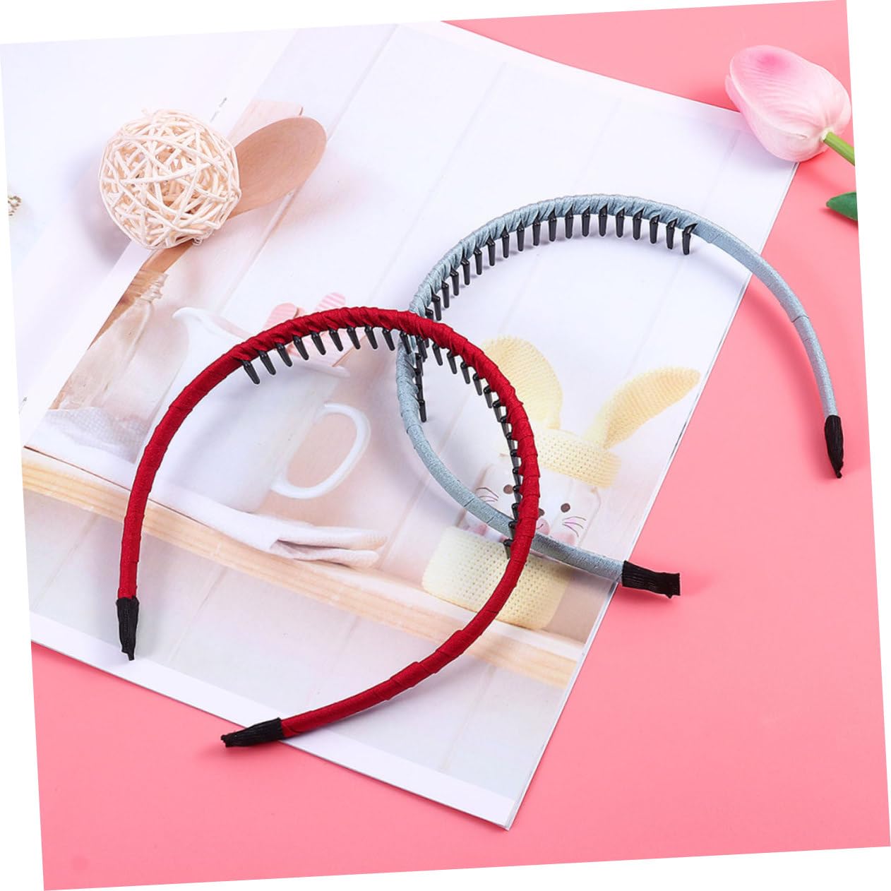 FRCOLOR Pz fascia per fascia per trucco spa Cerchi per per uso domestico hair clip hair pin cerchietti per in tessuto squisiti cerchi per plastica