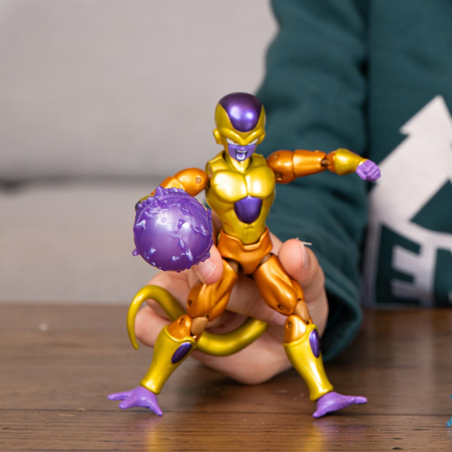 BANDAI - Dragon Ball Super - Figura Dragon Stars 17 cm - Battle Pack - Golden Freezer vs Super Saiyan Blue Goku - 37169