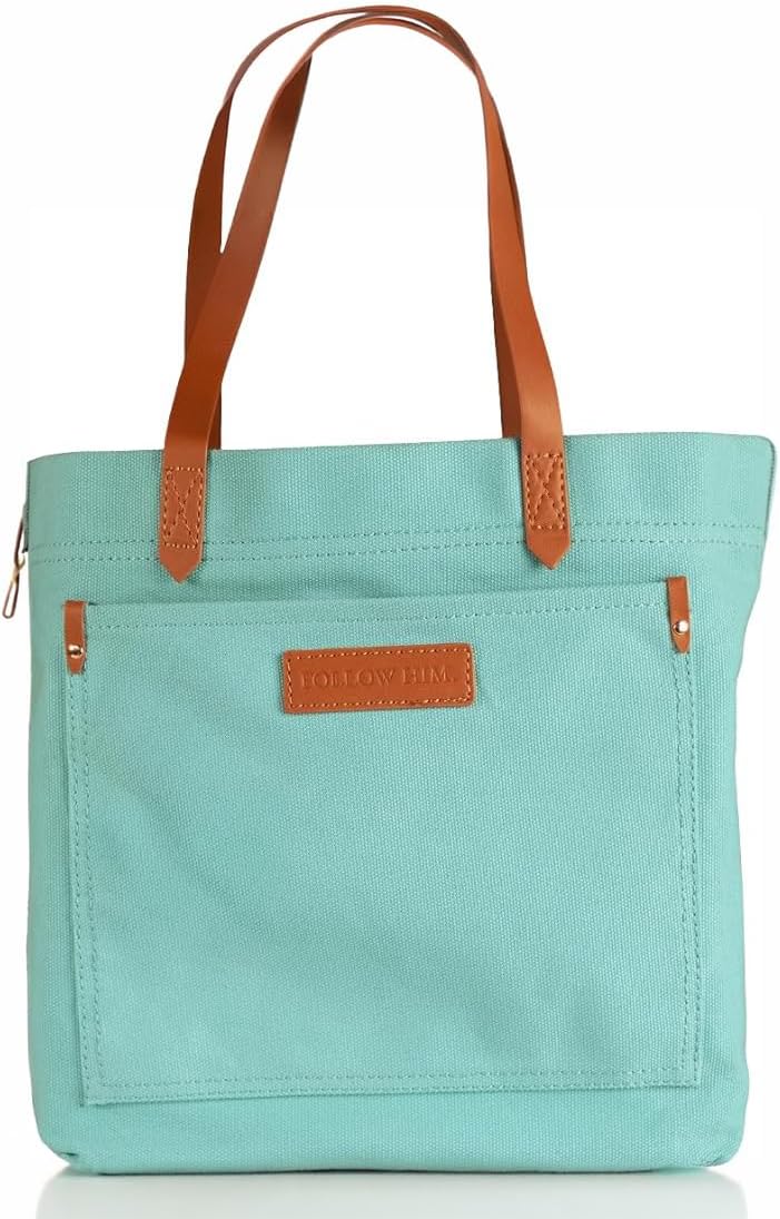 The Chosen: Follow Him Canvas Tote Bag With Pockets And Detachable Strap, Everyday Carry Bag For Church, Travel, And Errands