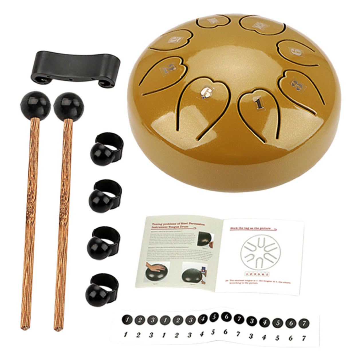 TOYANDONA De Lengua Etéreo Portátil De Mano Para Principiantes Instrumento De Percusión Para Amantes Música