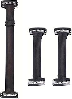 3-Pack Adjustable Face Lift Bands - Invisible Eyebrow & Forehead Lift Strap, Reusable Elastic Headband for Women, No-Slip Hair Holder, Comfortable Lifting Support (Black)
