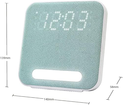 Miniatura 2 de HANNLOMAX Radio despertador HX-152CR, radio PLL AMFM, reloj digital con alarma dual, luz nocturna. (verde)