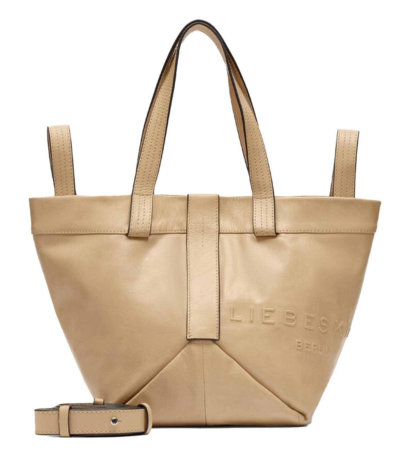 Liebeskind Berlin Women's S-Elvira Lmb SF Ver-Beige Shopper, beige, small