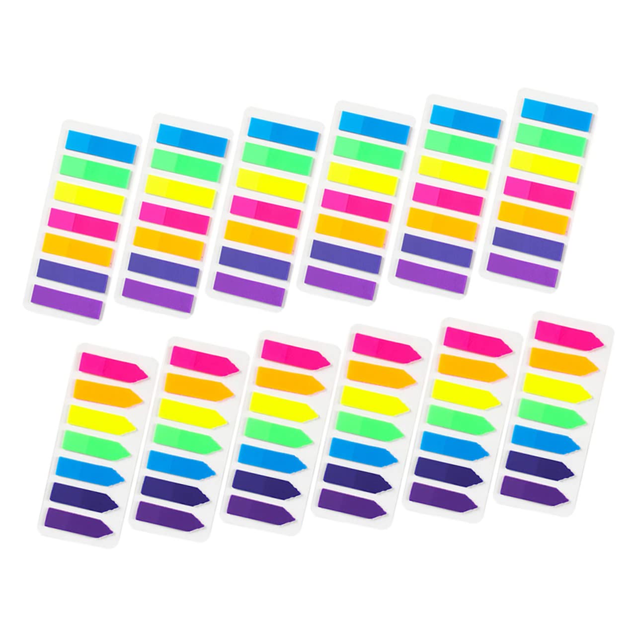 HOMSFOU 36 Juegos De Pestañas De Índice De Página Kit De Suministros Para Para Anotaciones Papelería Adhesiva Marcadores Fluorescentes Marcadores De Página De Libro Pegatinas