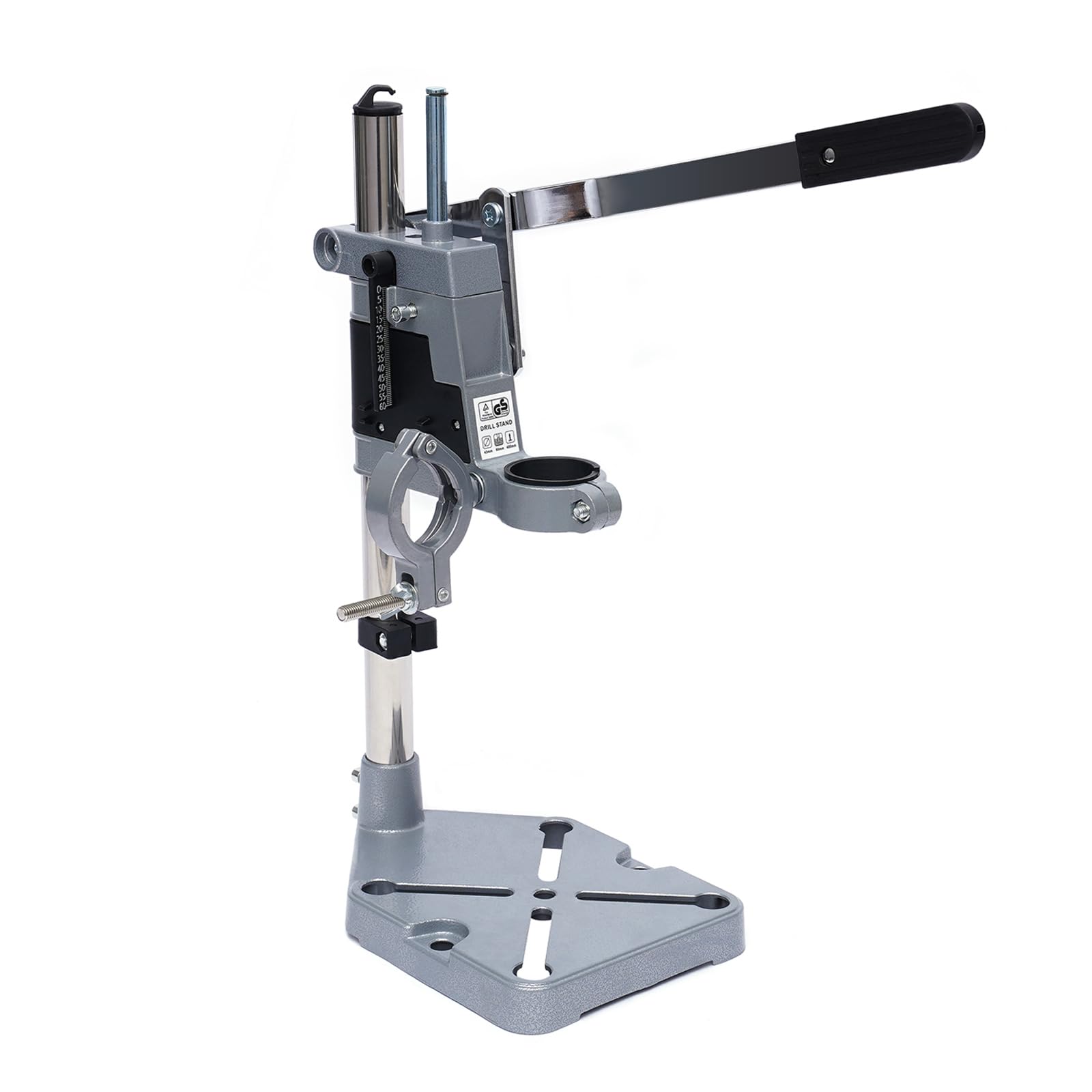 Floor Drill Press Stand Table, Double-Hole Workbench Repair Tool Clamp Height Adjustable, Drill Press Stand for Drilling Collet, Drill Press Table